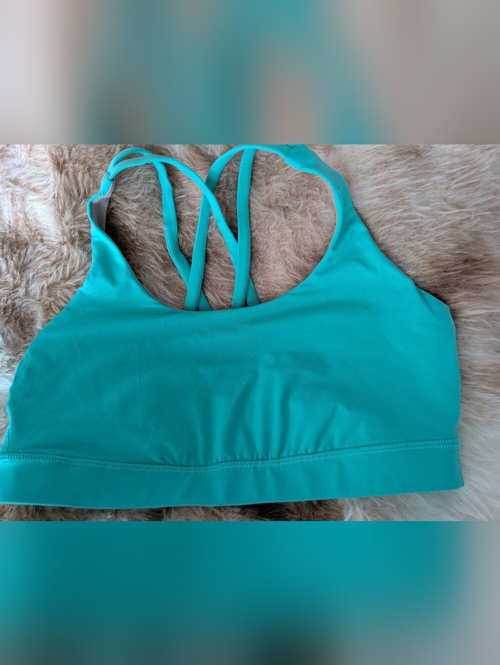 Sz 8 Lululemon Turquoise Bra